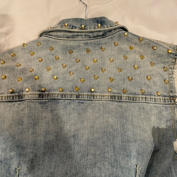 NWOT Romeo and Juliet Couture denim vest large - Picture 6 of 6
